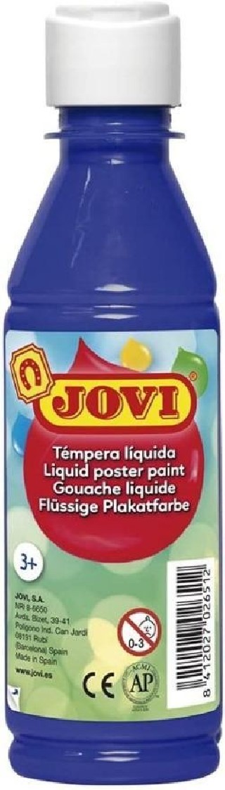 tempera liquida jovi 250ml azul oscuro