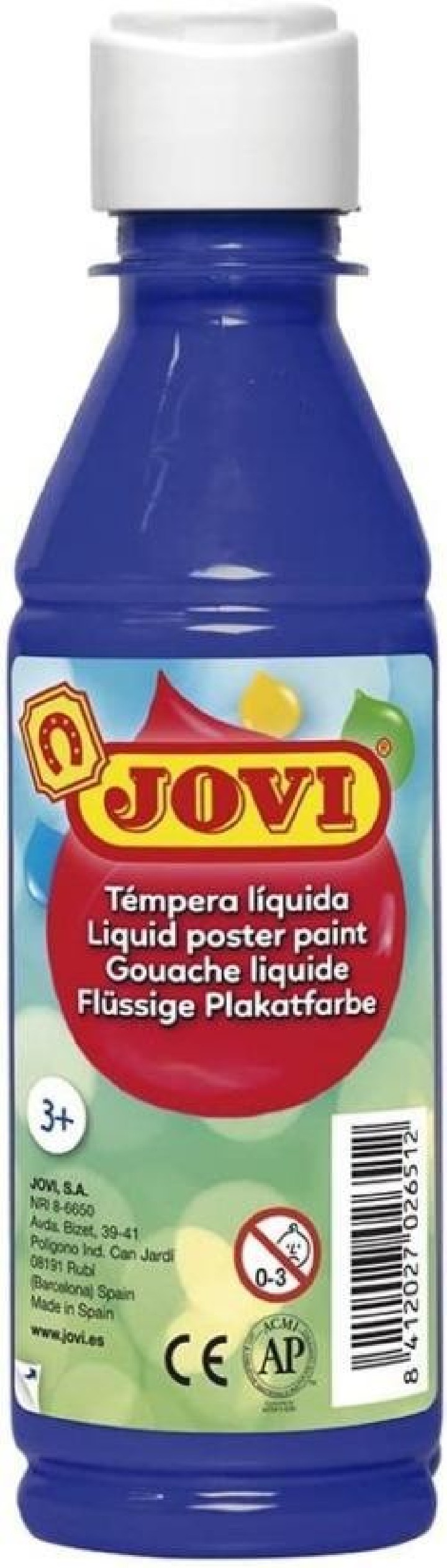 tempera liquida jovi 250ml azul oscuro