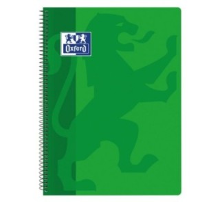 cuad. oxford school classic tp fo 80h 4x4 verde