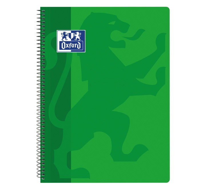 cuad. oxford school classic tp fo 80h 4x4 verde