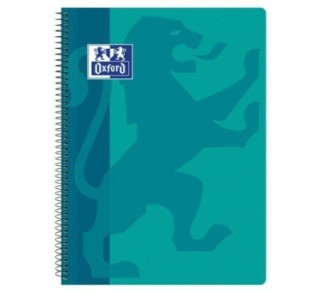 cuad. oxford school classic tp fo 80h 4x4 aqua