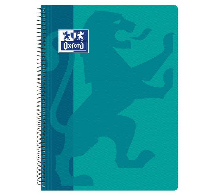 cuad. oxford school classic tp fo 80h 4x4 aqua