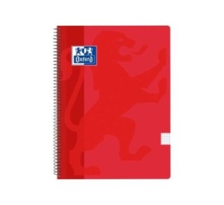 desc.  cuad. oxford school fo 80h 5x5 rojo