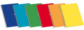 cuaderno enri t. dura fo 80h.liso surtido