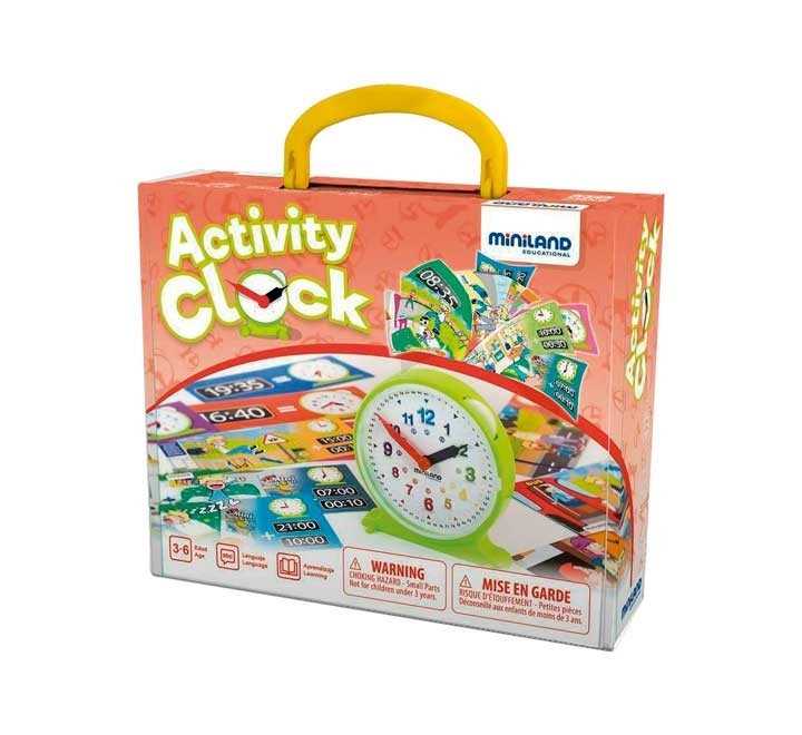 reloj miniland activity clock +12 fichas activ.