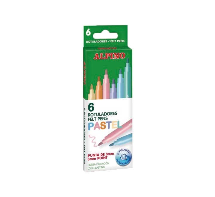 desc.  est. 6u rotuladores alpino pastel