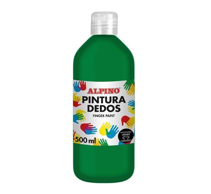 liqu.  botella pint. dedos alpino 500ml verde prado