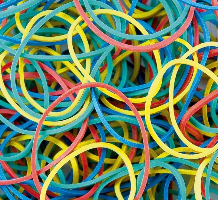 c. gomas elasticas 100gr surtido 351101