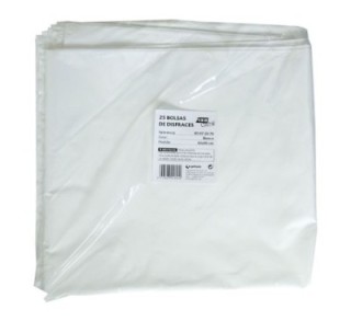 pack 25 bolsas disfraz fixo 65x90 blanco 72070