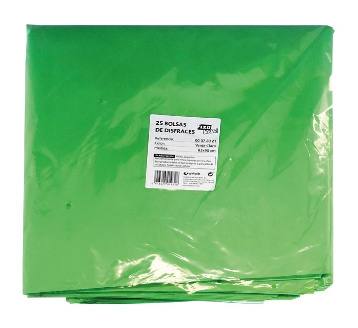 pack 25 bolsas disfraz fixo 65x90 ve cl 72021.