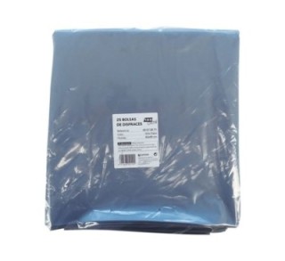 pack 25 bolsas disfraz fixo 65x90 plata 72075
