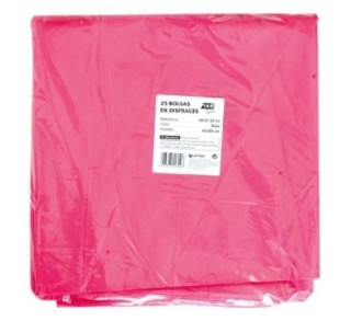 pack 25 bolsas disfraz fixo 65x90 rosa 0072053