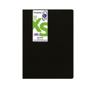 carpeta 50fund. grafoplas in&out xs 39455010 negro