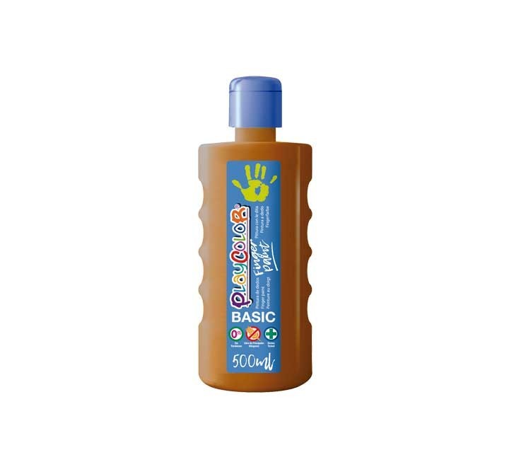 liqu.  bot pintura dedos playcolor 500ml marr