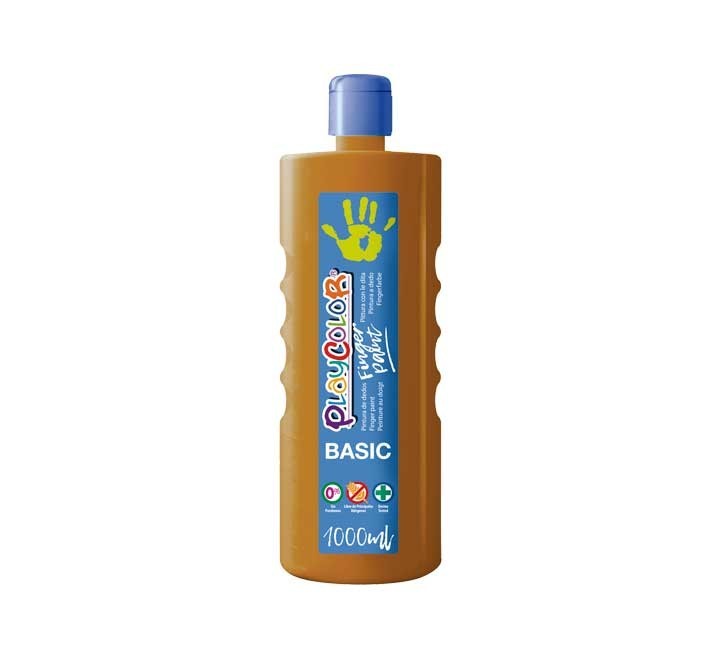 liqu.  bot pintura dedos playcolor 1000ml marr