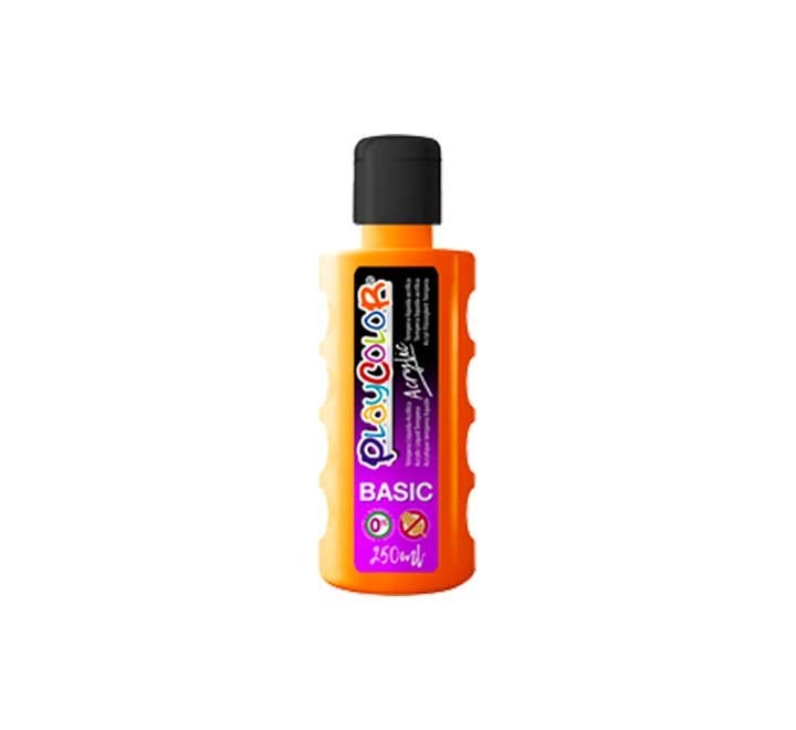 bote pintura playcolor acrylic 250ml naranja