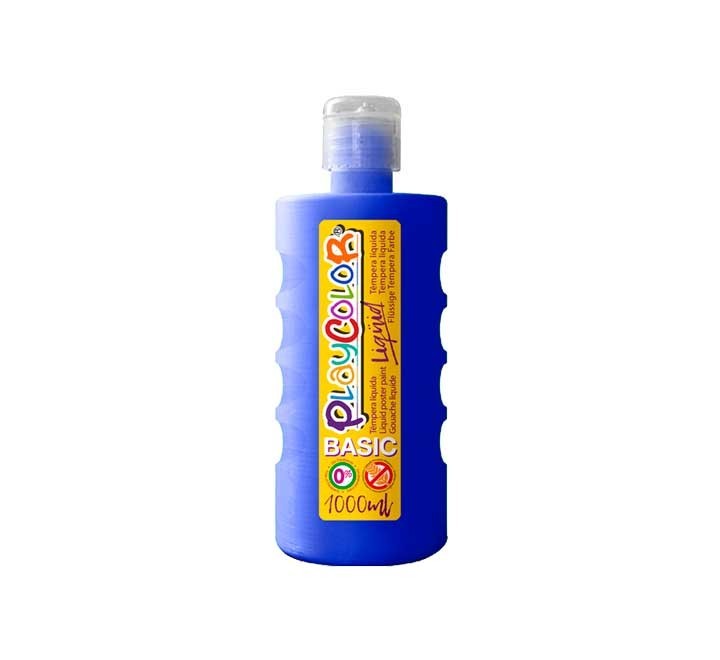 bote erg. tempera liq. playcolor 1000ml azul osc