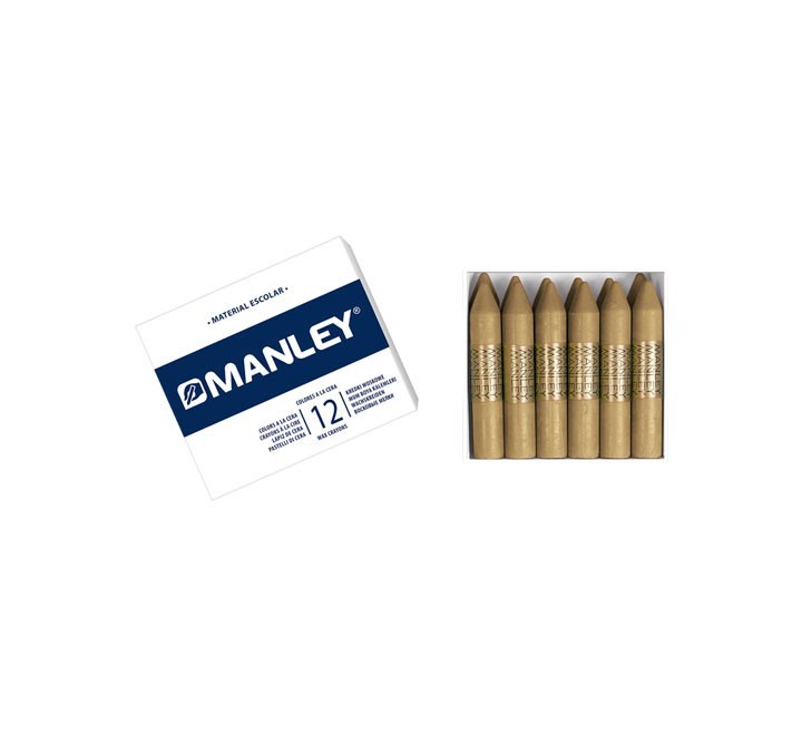 estuche 12 ceras manley manley mnc05161 oro