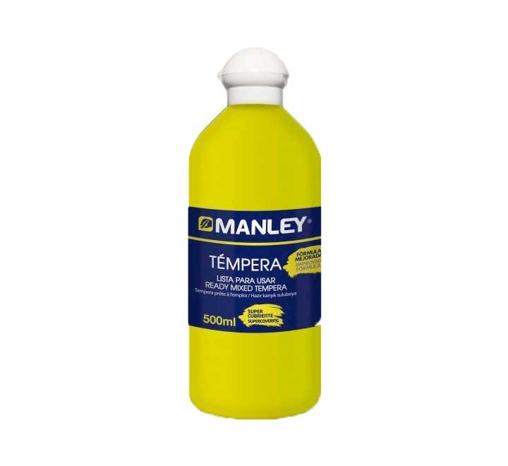 bote 500ml tempera liquida manley amarill mnp18625
