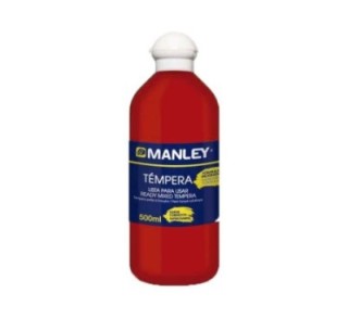 bote 500ml tempera liquida manley rojo mnp18636