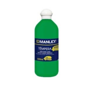 bote 500ml tempera liquida manley verde mnp18658