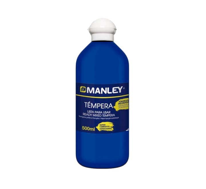 bote 500ml tempera liquida manley azul os mnp18926