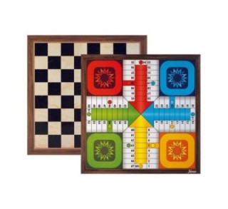 tablero gran parchis fournier 4j/ajedrez f30040