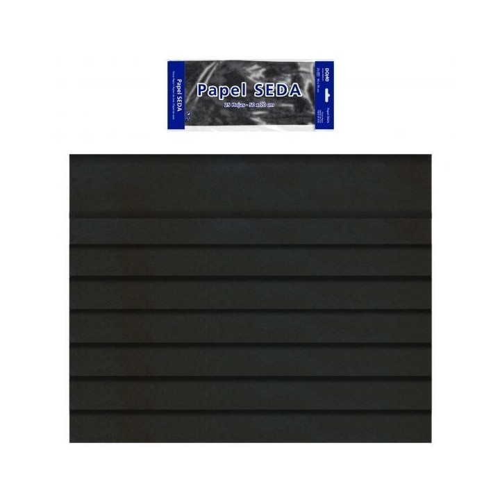 bolsa 25h papel seda dohe 50x70cm negro