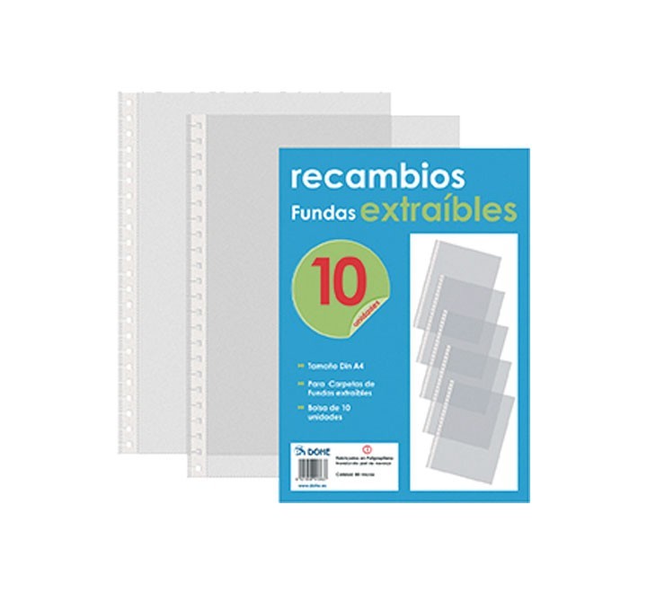agotado  bo. 10 fundas rec. carpeta dohe  extr