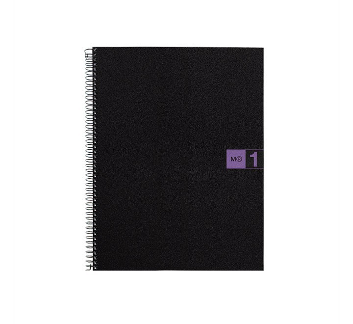cuad. miquel rius notebook 1 a4 80h violeta
