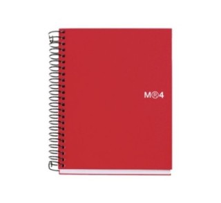 cuad. miquel rius notebook 4 a6 140h roj basic