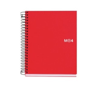 cuad. miquel rius notebook 4 a7 100h rojo