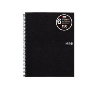 cuad. miquel rius notebook 6 a4 150h basic neg