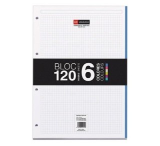 bloc nb 1 a4 120h. 6 color. 5mm miquel rius 7439