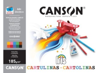 minipack 10h canson cartulina iris 185g srtd