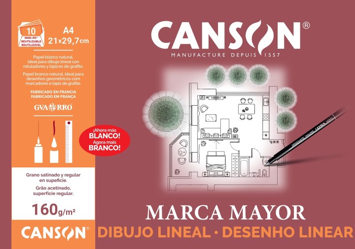 minipack 10h canson dibujo a4 160g c200409784