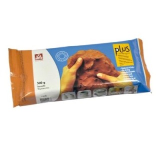 paq.12u arcilla natural sio 2 plus 500g terracota