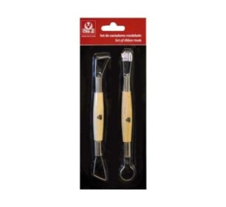 set 2 vaciadores dobles madera sio 2 37000029