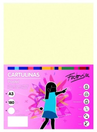 paq. 50h cartulina fabrisa 180gr a3 marfil