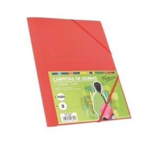 carpeta gomas fabrisa carton fo rojo 15826