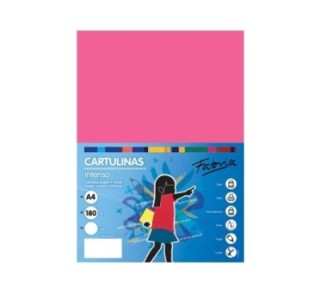 paq. 50h cartulina fabrisa 180gr a4 fucsia