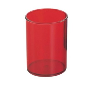 cubilete plastico transluc. 205t rojo faibo 205 53