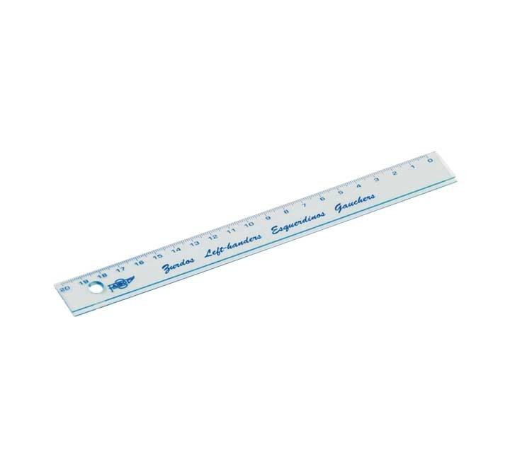 regla escolar faibo 20cm zurdos