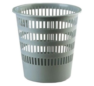 papelera plastico 306 rejilla gris faibo 306 08