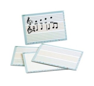pizarra doble blanca pentagrama 21x30cm fbo 800p