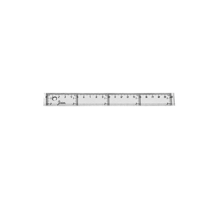 regla plana faibo transparente 20cm 41120