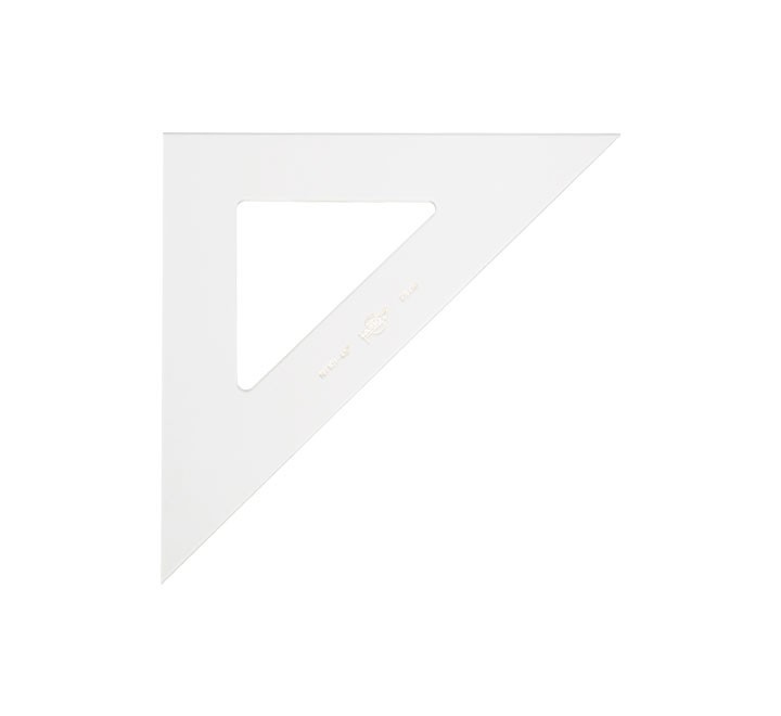escuadra transparente faibo 25cm 101 25et