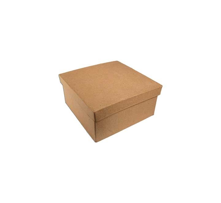 caja papel mache innspiro cuadrado 8x8x4cm