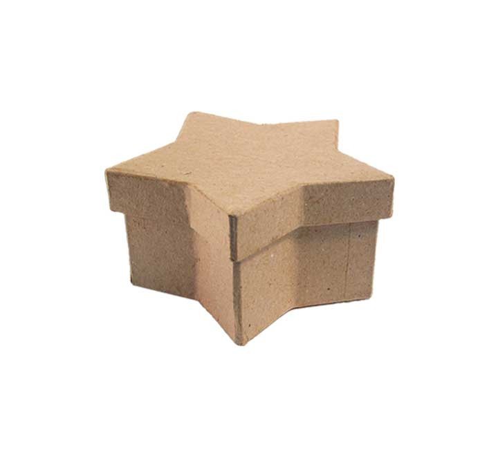 caja papel mache innspiro estrella 10x6x5cm