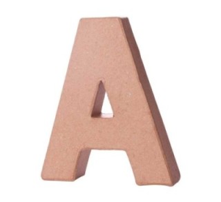 letra papel mache innspiro 10cmx1.7cm a